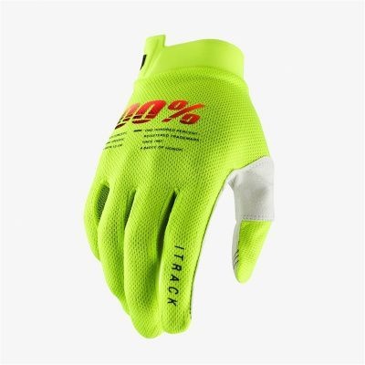 Мотоперчатки подростковые 100% ITrack Youth Glove (Fluo Yellow, M, 2021