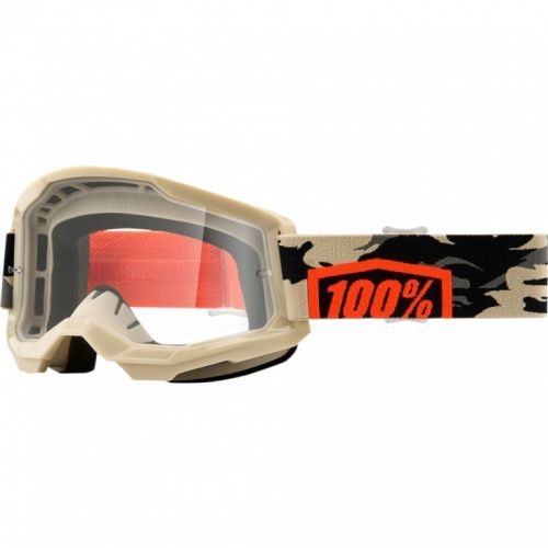 Очки 100% Strata 2 Goggle Kombat / Clear Lens (50421-101-10)