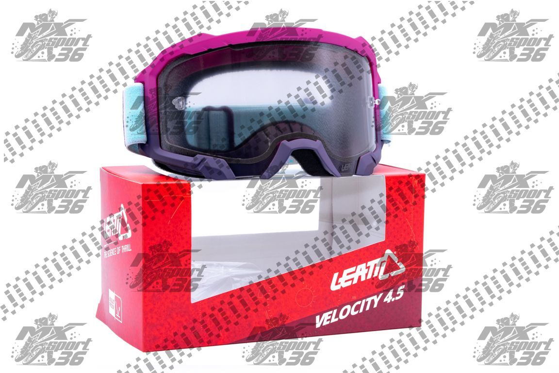 Маска кросс Leatt Velocity 4.5 Neon Pink/Clear