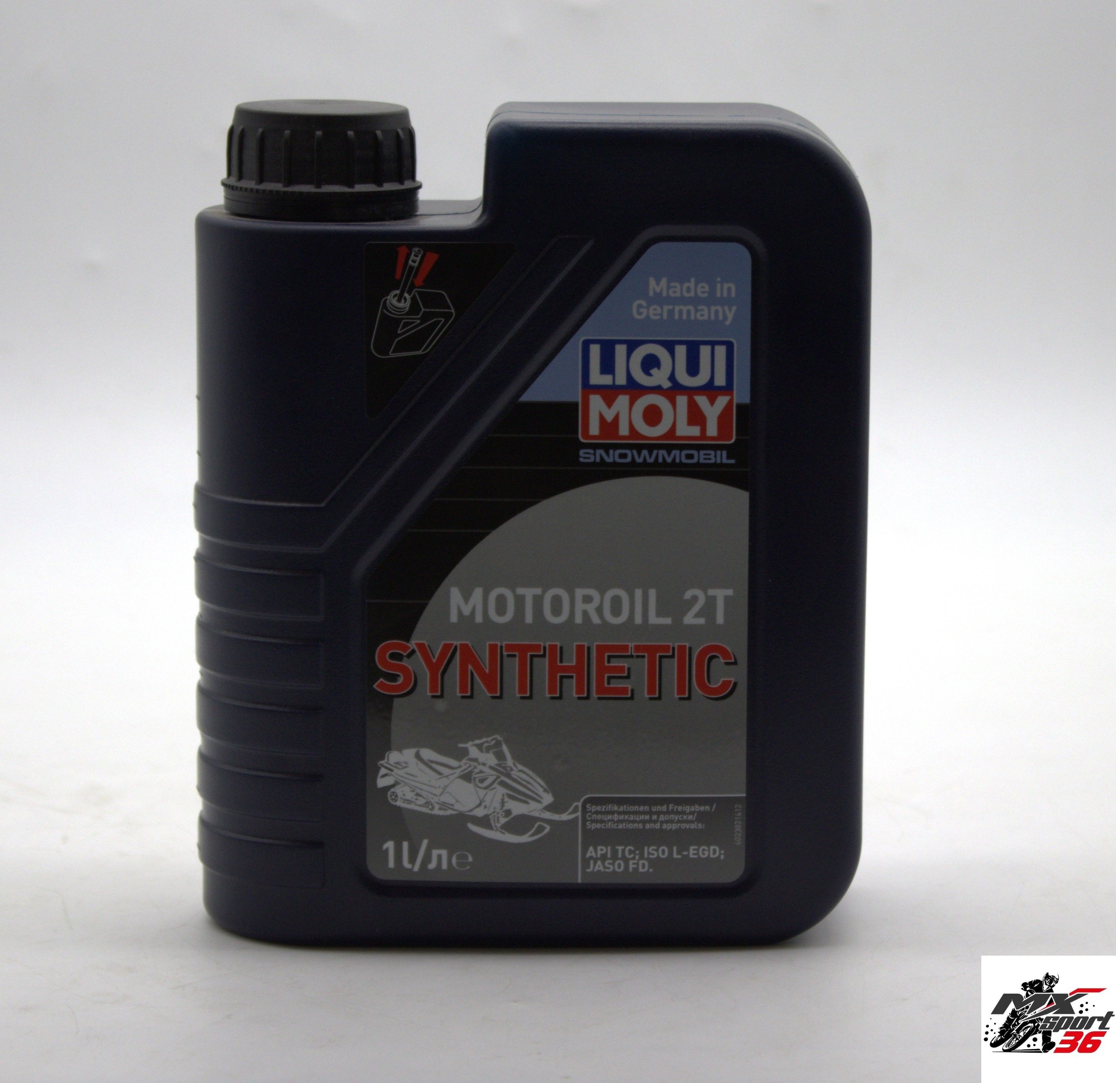 Синтетическое моторное масло для снегоходов LiquiMoly Snowmobil Motoroil 2T Synthetic L-EGD 1л