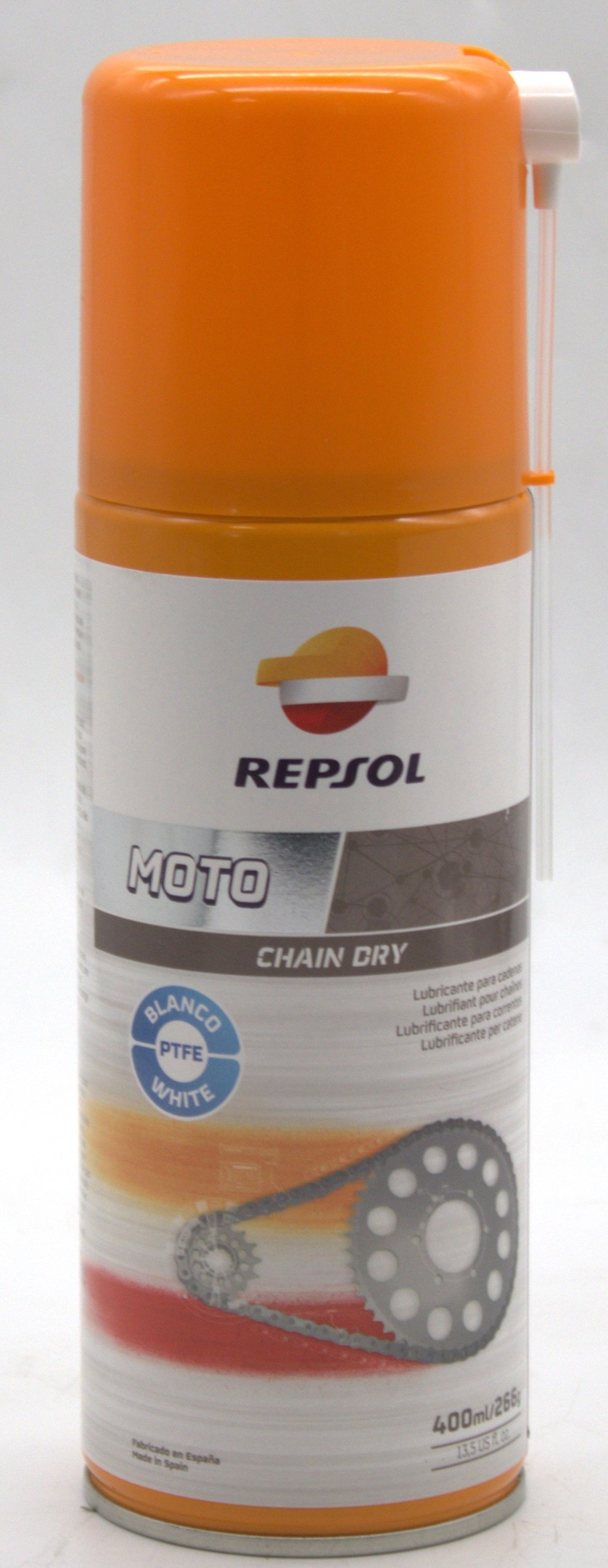 Смазка цепи Repsol moto CHAIN DRY 400мл дорожная