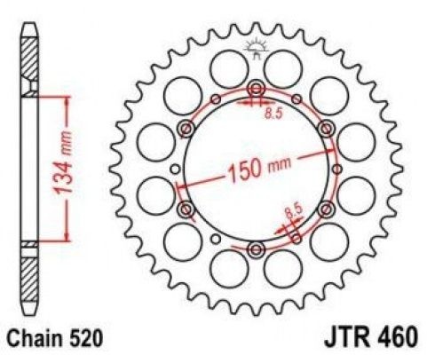 Звезда ведомая JTR460 50